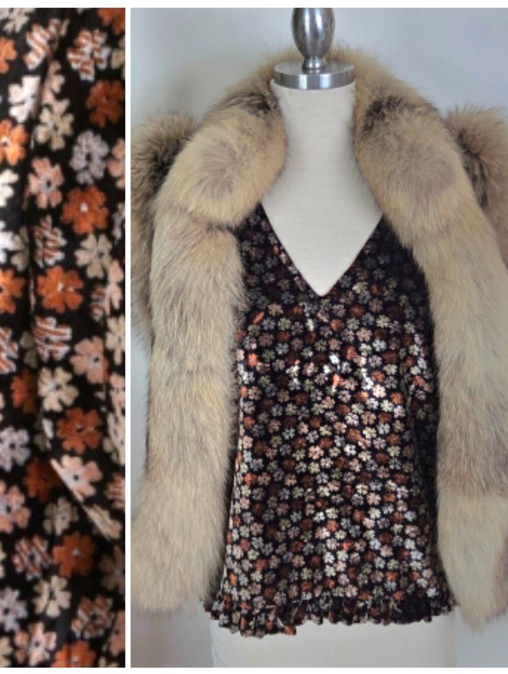 Madewell Floral Crushed Velvet V-Neck Tulip Sleeve Top Blouse Dark Romance Chic